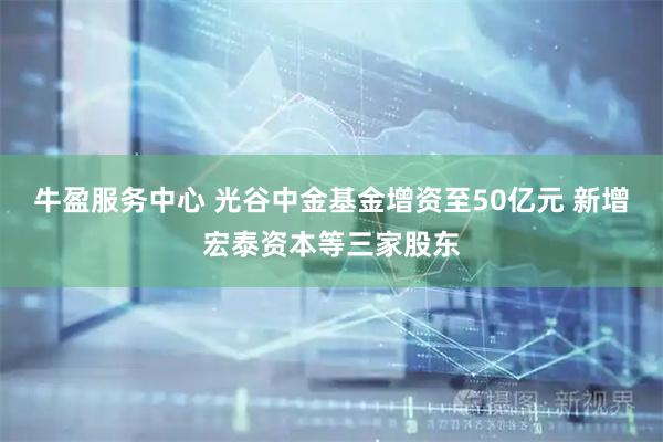 牛盈服务中心 光谷中金基金增资至50亿元 新增宏泰资本等三家股东